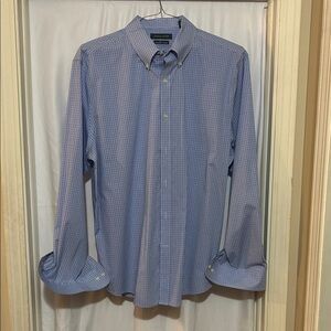 Tommy Hilfiger Blue and White Check Dress Shirt. Like new and dry cleaned!